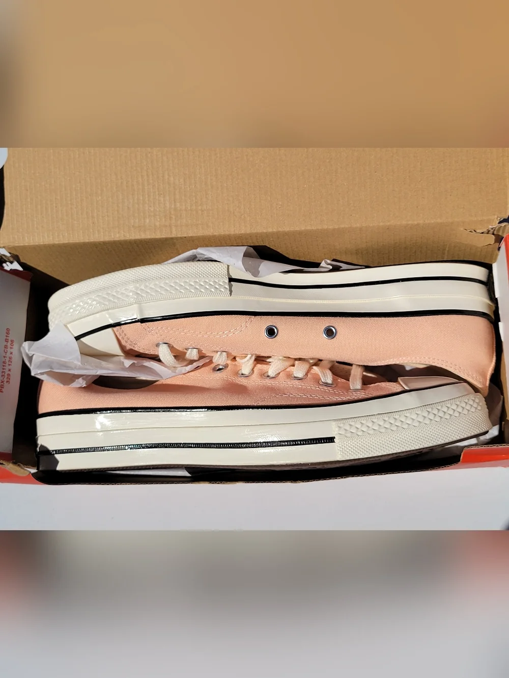 MENS 9.5/WOMENS 11.5 CONVERSE CHUCK 70 VINTAGE LOW – CHEEKY CORAL – NEW - Picture 4 of 8